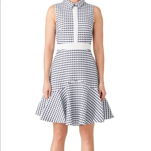 SHOSHANNA Salome Fit- flare Shirt Sleeveless Dress US 6 - Picture 1 of 4